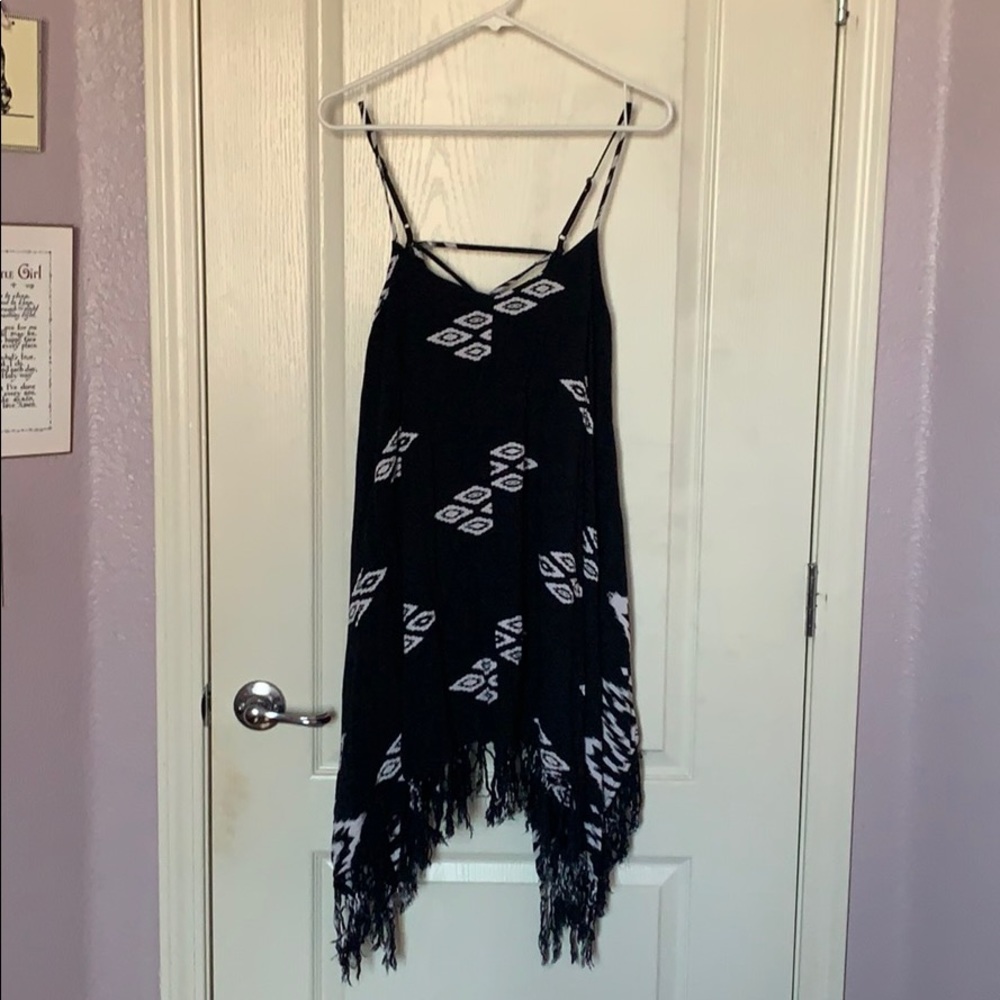 Billabong asymmetrical shark bite dress tribal